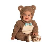Rubies Déguisement d'ours pour bébé avec Bonnet, Taille 1-2 Ans, Officiel, Carnaval, Anniversaire, fête, Halloween