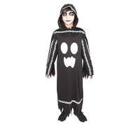 Rubies Déguisement fantôme enchaîné pour garçons et filles, tunique imprimée numériquement avec capuche, effet brillant dans l'obscurité, pour Halloween, fêtes et carnaval