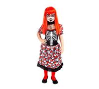 Rubies Déguisement Katriniita mignon pour fille avec imprimé tête de mort pour Halloween carnaval et anniversaire