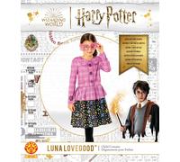RUBIE'S Harry Potter Officiel - Déguisement Luxe Luna Lovegood Enfant Fille - Taille 11-13 ans - Costume Veste Rose, Jupe et Lunettes - Pour Halloween, Carnaval - Idée Cadeau de Noël
