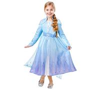 Rubies - Déguisement Luxe Officiel - Elsa La Reine des Neiges 2, enfant, I-300506XL,Taille XL 9 à 10 ans