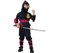RUBIE'S - Déguisement Ninja Noir - Taille S 3-4 Ans - I-881900S Carnaval