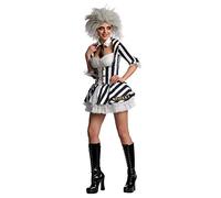 Rubie's Déguisement officiel Beetle Juice + perruque pour femme Déguisement sexy Halloween Beetlejuice Costume