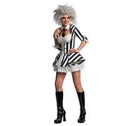 Rubies Déguisement officiel Beetle Juice + perruque pour femme Déguisement sexy Halloween Beetlejuice Costume