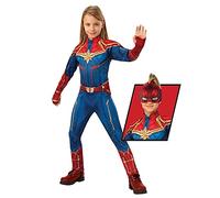 RUBIE'S - Déguisement officiel Captain Marvel - Taille 7-8 ans - I-700597L