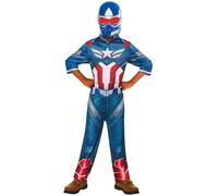 Rubies Déguisement officiel de Captain America pour enfant Taille 9-10 ans