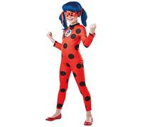 RUBIE'S - Déguisement officiel Ladybug Miraculous + peluche Tikki - Taille M 5-6 ans - I-300502M Halloween