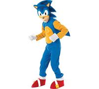 RUBIE'S Déguisement officiel Luxe Sonic, I-883745L, Bleu et Jaune, L