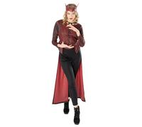 Rubies Déguisement officiel Marvel Dr Strange dans le multivers de la folie Scarlett Witch Deluxe pour femme, déguisement adulte - Taille M Halloween