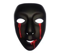 RUBIE'S-déguisement Officiel Masque Noir avec Larmes de Sang Design Femme - Taille Unique- S3197