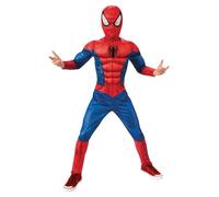 Rubies - Déguisement pour enfant Spiderman Black Line - Taille 7-8 ans (122-128 cm)