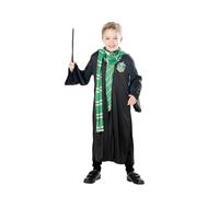 RUBIE'S Déguisement Serpentard - Cape + Baguette + Echarpe + Cravate - Taille unique 7-10 ans