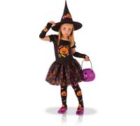 Rubies Déguisement Sorcière Citrouille Taille S Noir
