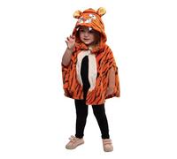 Rubies Déguisement super tigre pour filles et garçons, cape à capuche de tigre officiel, carnaval, anniversaire, fête, Halloween, Noël
