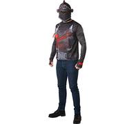 Adult Black Knight Top and Snood - Fortnite - Mens Costume: Medium (38 - 41 Inch)