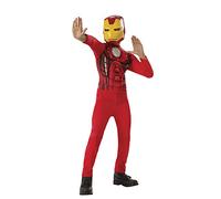 Rubies- Disfraz Iron Man Opp Avengers Déguisement, Caricature, 640921L, Multicolore, L (7-9 años)