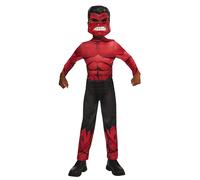 Rubie's Disfraz oficial de Marvel Red Hulk para niños