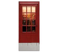 Rubies Door Cover Housse de porte décorative Harry Potter, conforme à l'image, 5000016, Cabine téléphonique, 30" x 60"