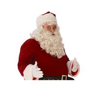 Rubie's Ensemble barbe et perruque pour le Père Noël de qualité supérieure, unisexe, blanc, taille unique