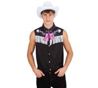 Rubies Ensemble d'accessoires Cowboy pour adulte, gilet avec mouchoir et chapeau, licence officielle, accessoire pour cosplay, enterrement de vie de jeune fille, fêtes