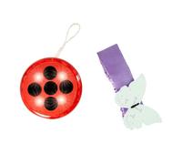 Rubies Ensemble d'accessoires Ladybug pour Filles, Yo-yo avec lumière et Bracelet, Officiel Miraculous Ladybug pour Carnaval, Halloween, Anniversaire, Cadeaux