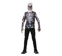 RUBIE'S Fortnite-Déguisement Top + Cagoule Officiel Fortnite Skull Trooper - Medium - 152 cm