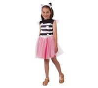 Rubie's Déguisement fille Gabby's Dollhouse Deluxe – robe et bandeau – Officiel – XXS (3-5 ans)
