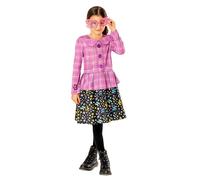 RUBIE'S Harry Potter Officiel Déguisement Luxe Luna Lovegood Enfant Fille, Taille 9-10 ans - Costume Veste Rose, Jupe et Lunettes - Pour, Carnaval - Idée Cadeau de Noël
