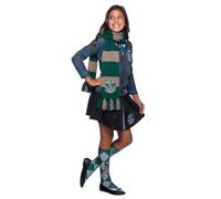 Rubie's Écharpe Luxe Serpentard – Harry Potter Officiel – Rayée – Taille unique 6+ – Vert