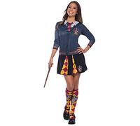 RUBIES - Harry Potter Officiel - Haut Adulte Gryffondor - Taille M - Imitation Ensemble Veste Grise Manches Longues avec Ecusson - Pour Halloween, Carnaval - Idée Cadeau de Noël