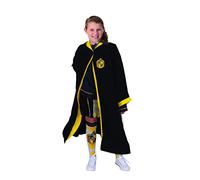 RUBIE'S Harry Potter Officiel Robe Poufsouffle Déguisement Enfant,11-14 ans, ostume Robe Noire à Capuche - Pour, Carnaval - Idée Cadeau de Noël
