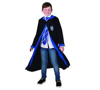 RUBIE'S Harry Potter Officiel - Robe Serdaigle - Déguisement Enfant - 7-10 ans - Costume Robe Noire à Capuche - Pour, Carnaval - Idée Cadeau de Noël