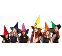 Rubies Haunted House Chapeau de sorcière en velours avec boucle 6 couleurs S5223