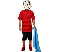 Rubie's Haut de costume de Peanuts Linus pour homme, court, masque en mousse et couverture, comme indiqué, taille L, comme sur l'image, Large