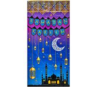 Rubie's Housse de porte en plastique imprimé Ramadan, comme indiqué, 76,2 x 152,4 cm