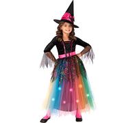 RUBIE'S Kid's Rainbow Spider Witch Fancy Dress Costume Medium
