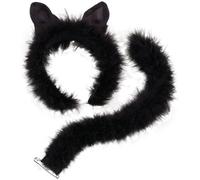 Rubies Kit Instant Parure De Tête Marabout Chat Noir Pour Halloween