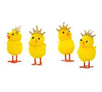 Rubies Lot de 36 poussins avec couronne de Pâques, 3 cm, décoration de Pâques, figurine poussins, La Mona