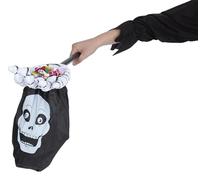 Rubies Main Skull Attrape-moi pour garçon et fille, main squelette de 53 cm long avec sac porte-bonbons, original, idéal pour Halloween et fêtes costumées.