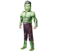 Rubie's Déguisement Hulk enfant Marvel Taille 7-8 ans - Combinaison effet muscle, masque mousse
