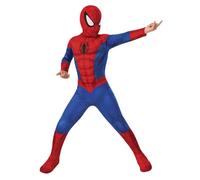 RUBIE'S Marvel Officiel - Déguisement Enfant Classique Spider-Man - Taille 3-4 ans - Costume Complet Combinaison avec Masque et Couvre-Chaussures. Idée Cadeau Carnaval,