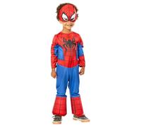 RUBIE'S Marvel Officiel - Déguisement enfant classique Spidey - Taille 3-4 ans - Costume officiel avec masque du super héros de la série Spidey et ses amis extraordinaires.