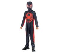 RUBIES - Marvel Officiel - SPIDER-MAN - Déguisement Classique Miles Morales pour Enfants - Costume avec Combinaison à Manches Longues et Cagoule