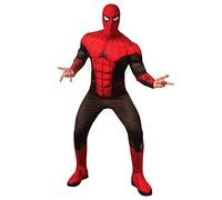RUBIE'S Marvel Officiel - SPIDER-MAN - Déguisement Spider-Man No Way Home Rouge et Noir pour Adultes - Taille XL - Costume avec Combinaison à Manches Longues et Cagoule