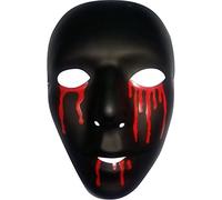 Rubies - Masque Noir avec Larmes de Sang - Design Homme