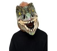 Rubies Masque officiel Jurassic World Pyroraptor à mâchoire mobile pour enfants, masque dinosaure taille unique pour Halloween