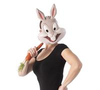 Rubies Masque officiel Warner Bros Space Jam 2 Bugs Bunny - Accessoire de costume de dessin animé pour adultes, journée mondiale du livre, Halloween, Halloween