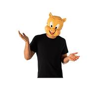 Rubies Masque officiel Warner Bros Space Jam 2 Porky Pig - Accessoire de costume de dessin animé pour adultes (202608NS), journée mondiale du livre, Halloween, Halloween