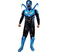 Rubies Men's DC Deluxe Blue Beetle Costume Jumpsuit and Mask for Themed Parties and Halloween, As Shown, X-Large