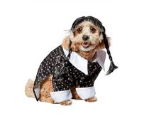 Rubies Mercredi Addams Costume amusant et mignon pour animal domestique Robe et perruque pour fêtes à thème et Halloween, taille XL